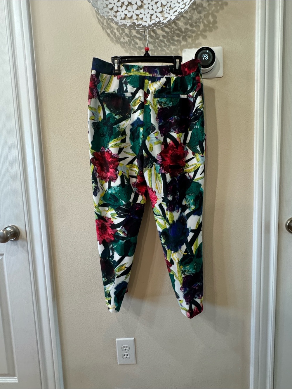 Rachel Roy Women’s Floral Multicolor Pleated Front Pockets Dress Pants Size 4